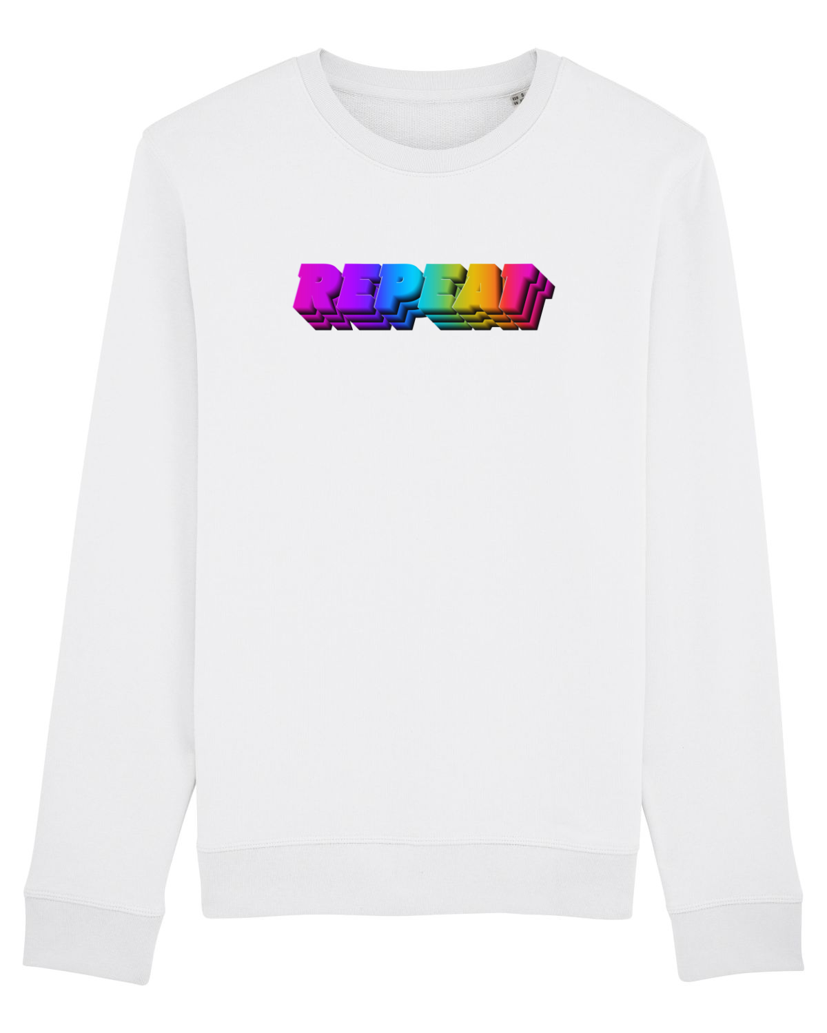 Bluză mânecă lungă Unisex Rise White