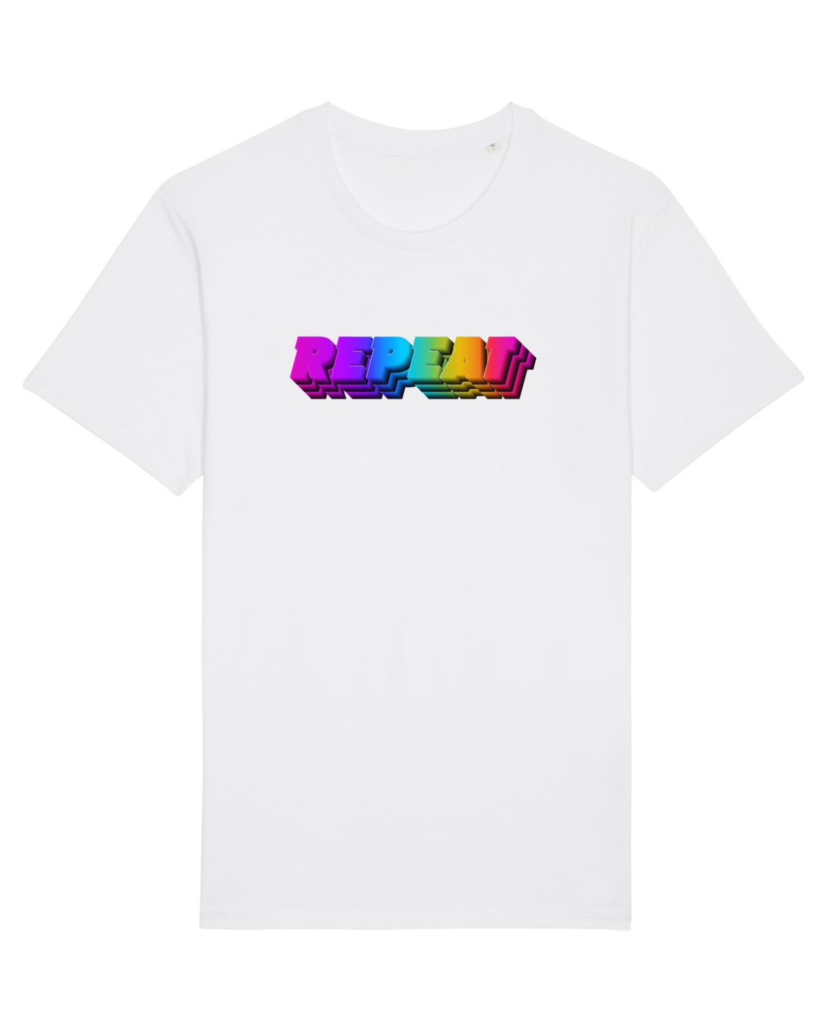 Tricou mânecă scurtă Unisex Rocker White