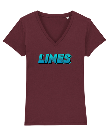 Lines Burgundy