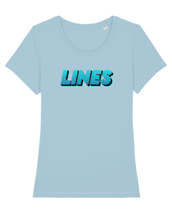 Lines Sky Blue