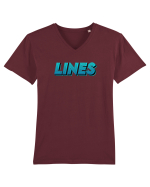 Lines Tricou mânecă scurtă guler V Bărbat Presenter