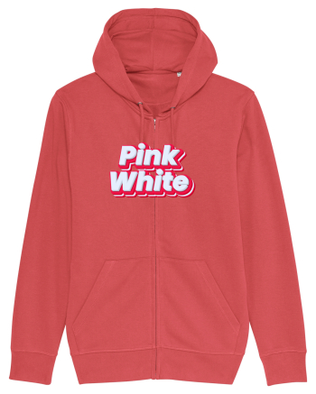Pink white  Carmine Red