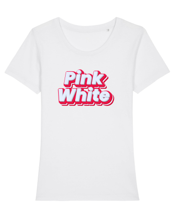 Pink white  White