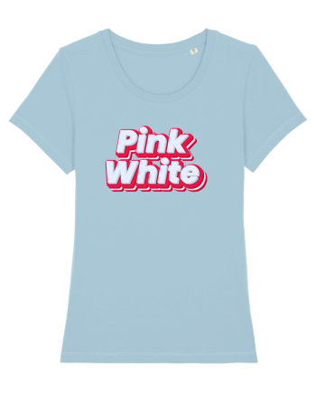 Pink white  Sky Blue