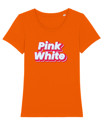 Pink white  Bright Orange