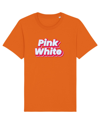 Pink white  Bright Orange