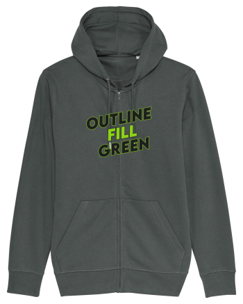 Outline fill green  Anthracite