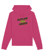 Outline fill green  Hanorac Unisex Drummer
