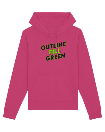 Outline fill green  Raspberry