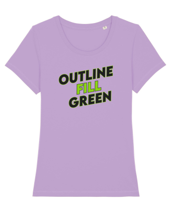 Outline fill green  Lavender Dawn