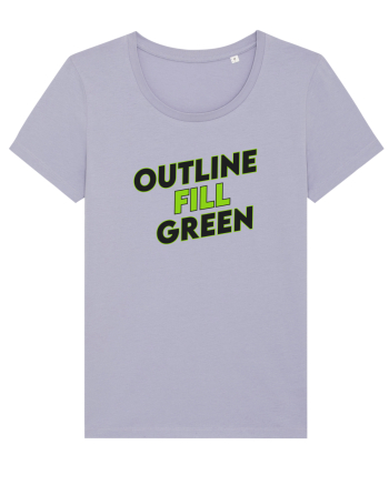 Outline fill green  Lavender