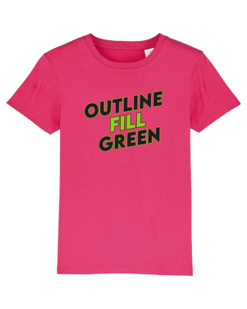 Outline fill green  Raspberry