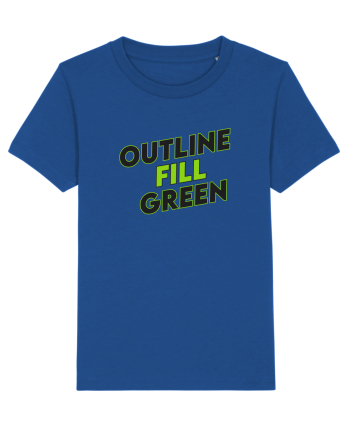 Outline fill green  Majorelle Blue