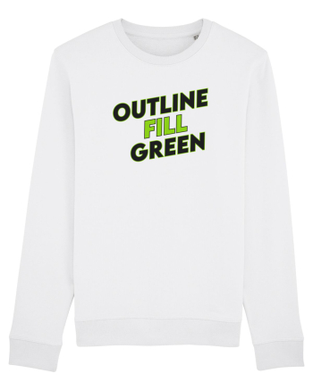 Outline fill green  White