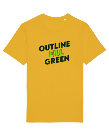 Outline fill green  Spectra Yellow