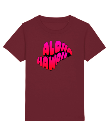 Aloha Hawaii  Burgundy