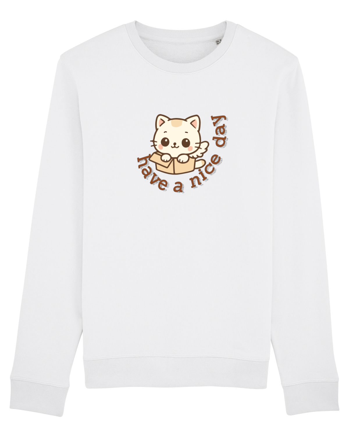 Bluză mânecă lungă Unisex Rise White