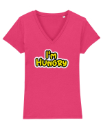 I'm Hungary  Tricou mânecă scurtă guler V Damă Evoker