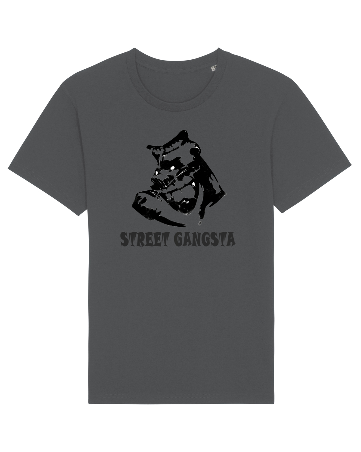 Tricou mânecă scurtă Unisex Rocker Anthracite