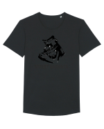 Street gangsta Tricou mânecă scurtă guler larg Bărbat Skater