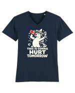 Hangover De Baut Bautura Tricou mânecă scurtă guler V Bărbat Presenter