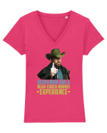 Chuck Norris Tribute RIP Tricou mânecă scurtă guler V Damă Evoker