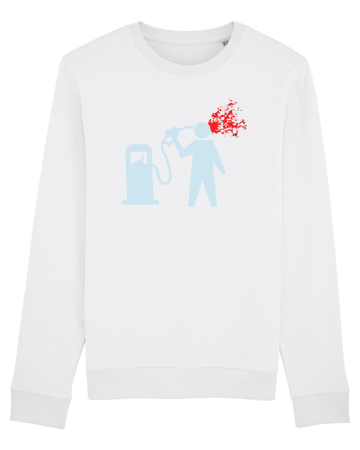 Bluză mânecă lungă Unisex Rise White