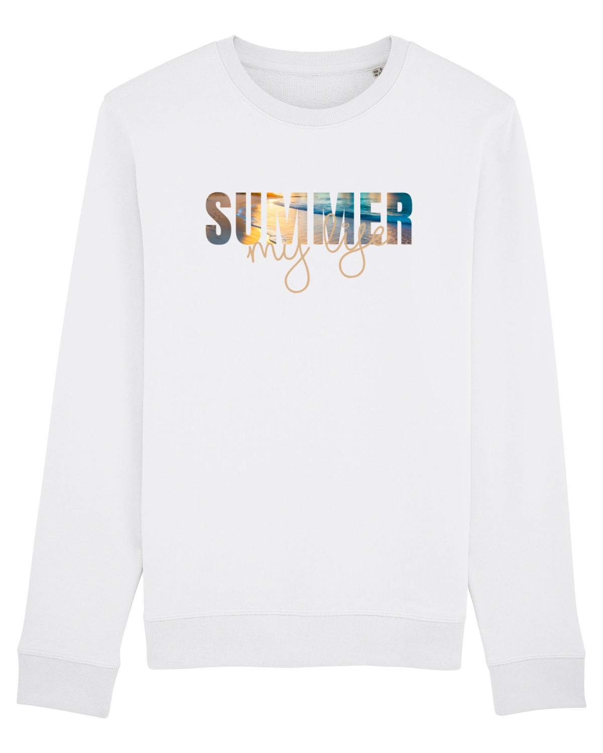 Bluză mânecă lungă Unisex Rise White
