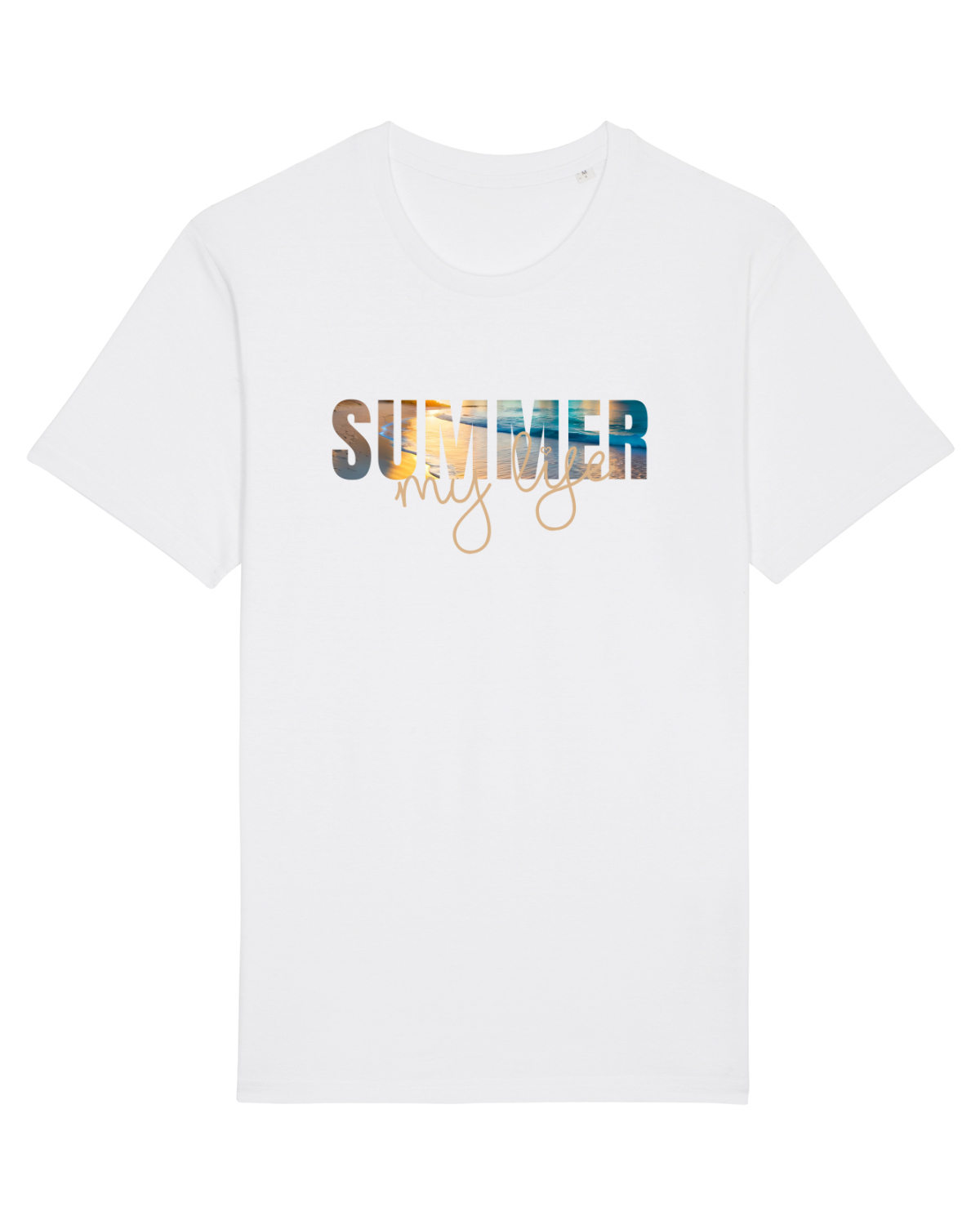 Tricou mânecă scurtă Unisex Rocker White