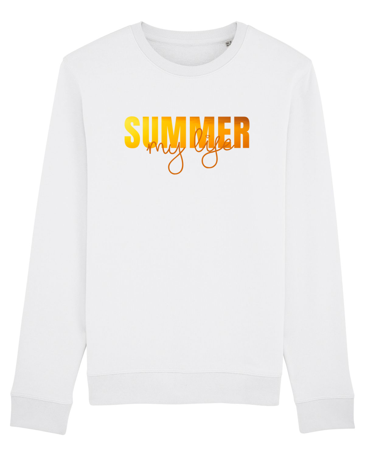 Bluză mânecă lungă Unisex Rise White