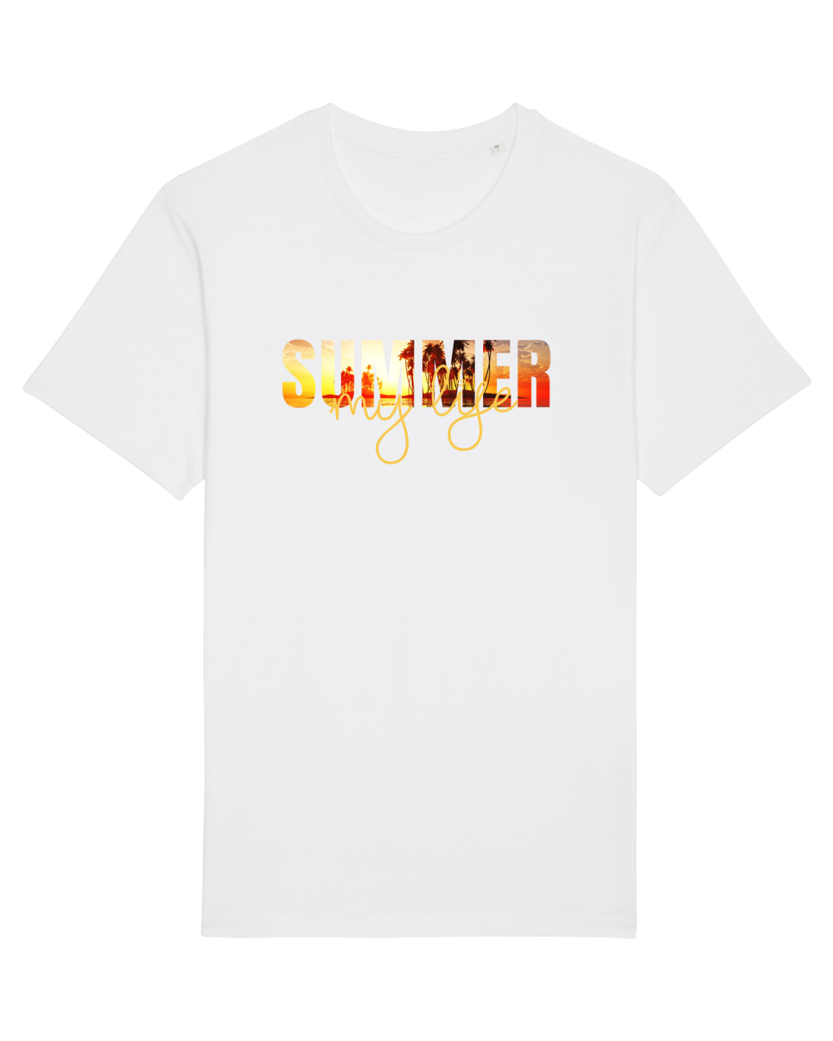 Tricou mânecă scurtă Unisex Rocker White
