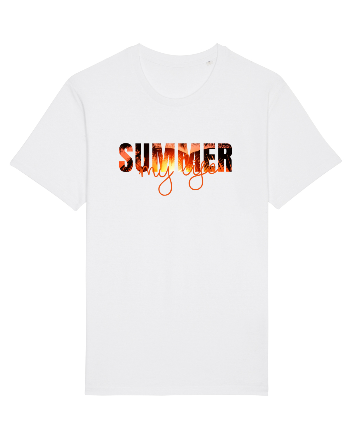 Tricou mânecă scurtă Unisex Rocker White