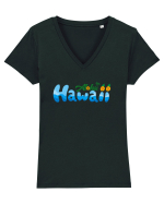 Hawaii  Tricou mânecă scurtă guler V Damă Evoker