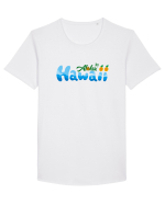 Hawaii  Tricou mânecă scurtă guler larg Bărbat Skater