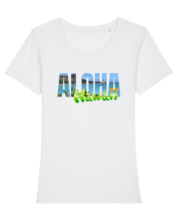 Aloha Hawaii  White
