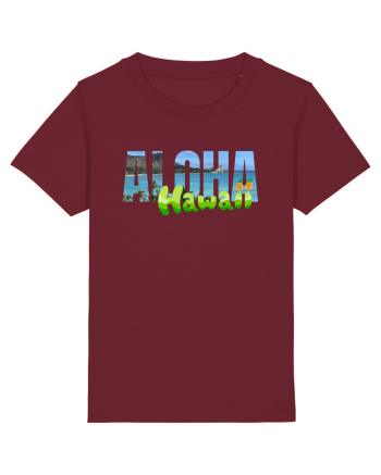 Aloha Hawaii  Burgundy