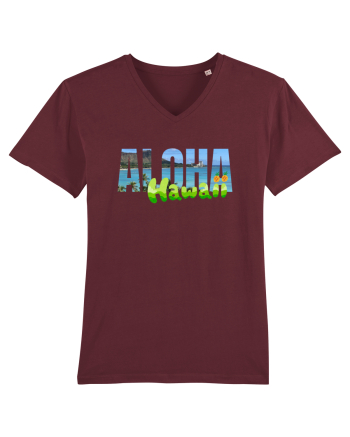 Aloha Hawaii  Burgundy