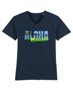 Aloha Hawaii  Tricou mânecă scurtă guler V Bărbat Presenter