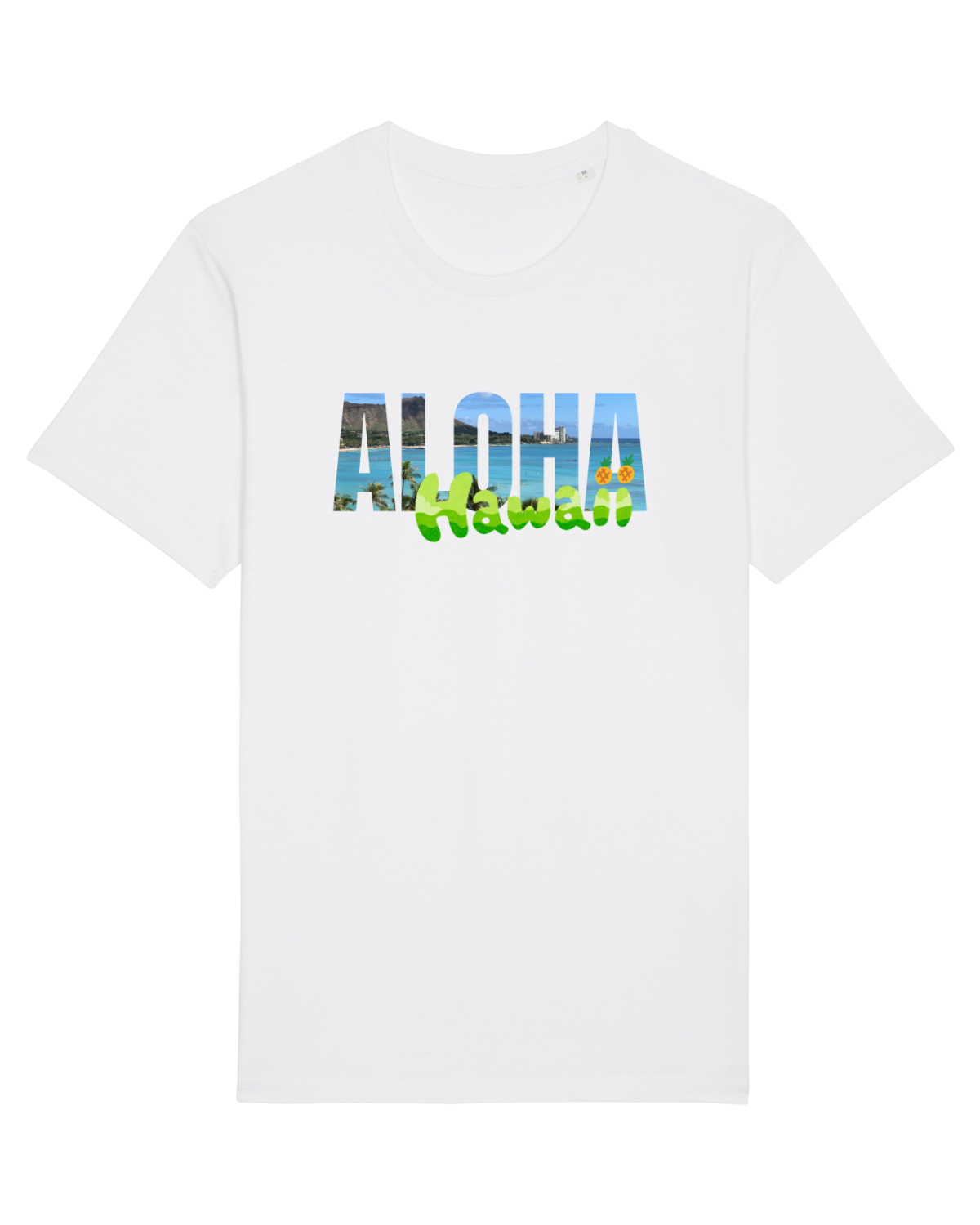 Tricou mânecă scurtă Unisex Rocker White