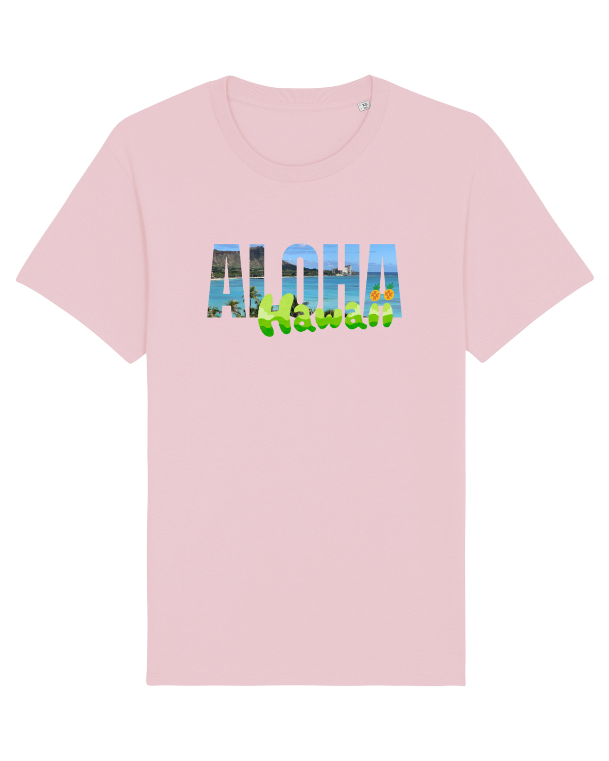 Tricou mânecă scurtă Unisex Rocker Cotton Pink