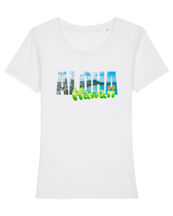 Aloha Hawaii  White