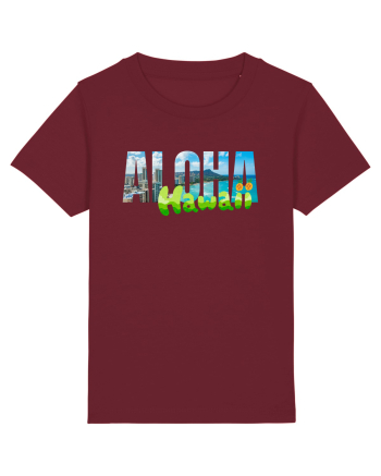 Aloha Hawaii  Burgundy