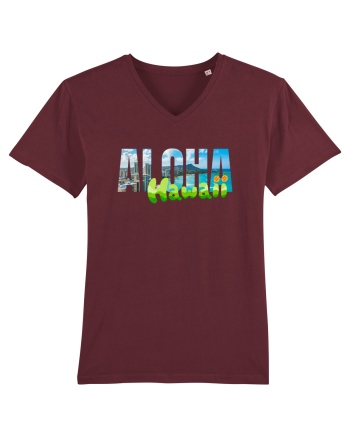 Aloha Hawaii  Burgundy