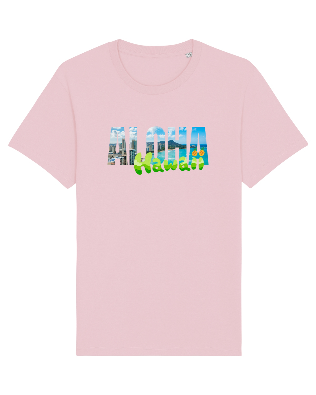 Tricou mânecă scurtă Unisex Rocker Cotton Pink