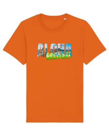 Aloha Hawaii  Bright Orange