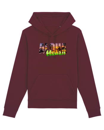 Aloha Hawaii  Burgundy