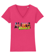 Aloha Hawaii  Tricou mânecă scurtă guler V Damă Evoker