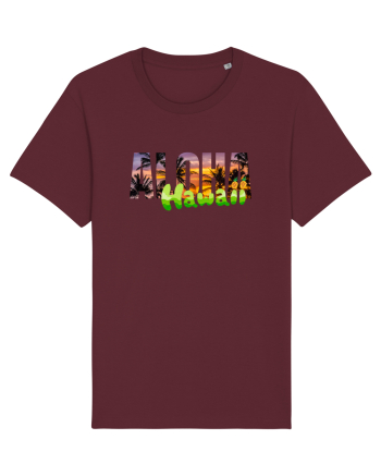 Aloha Hawaii  Burgundy