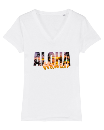 Aloha Hawaii  White