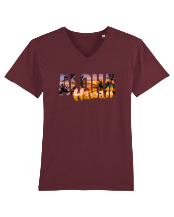 Aloha Hawaii  Burgundy